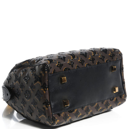 Louis Vuitton Monogram Sequins Eclipse Speedy 28 Black 4 of 9