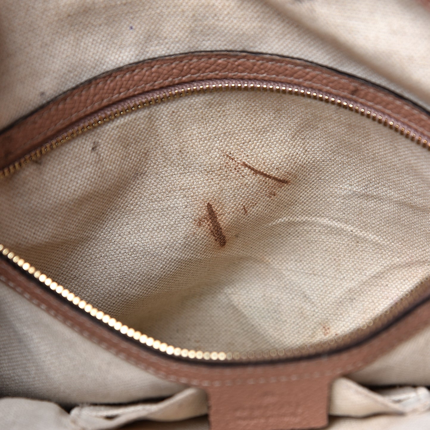 Monogram Medium Bree Foldover Tote Beige Soft Pink