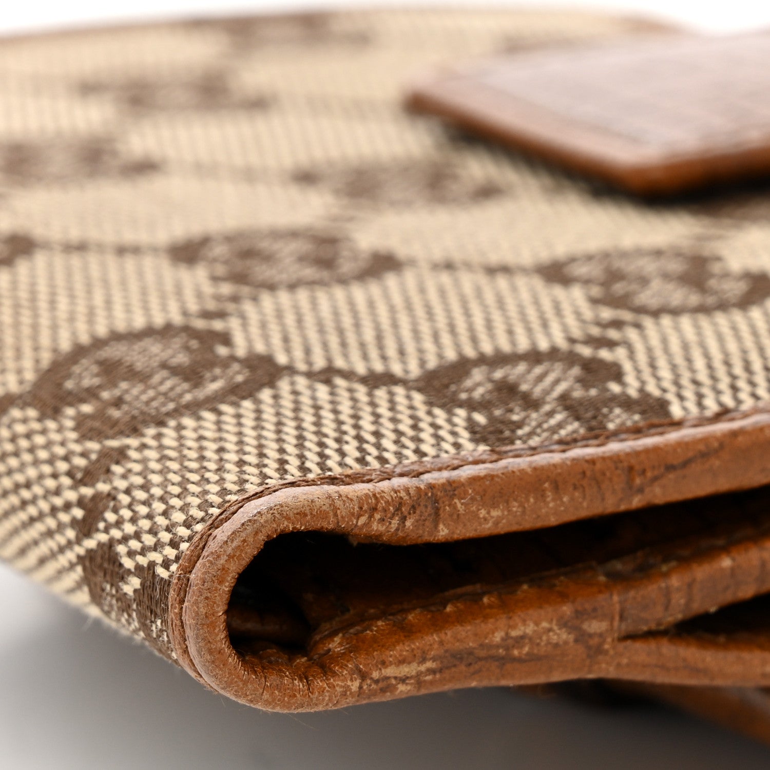 Gucci Monogram Bamboo Bar French Flap Wallet Beige 9 of 9