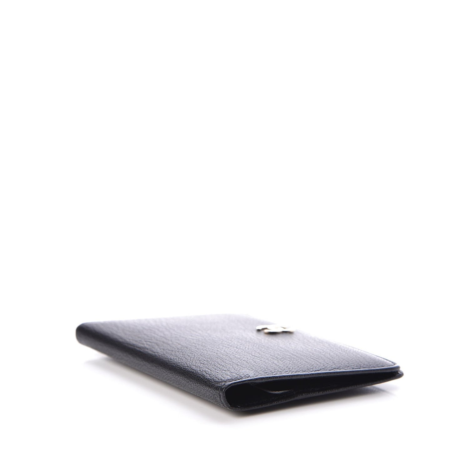 Goatskin Card Holder Wallet Black