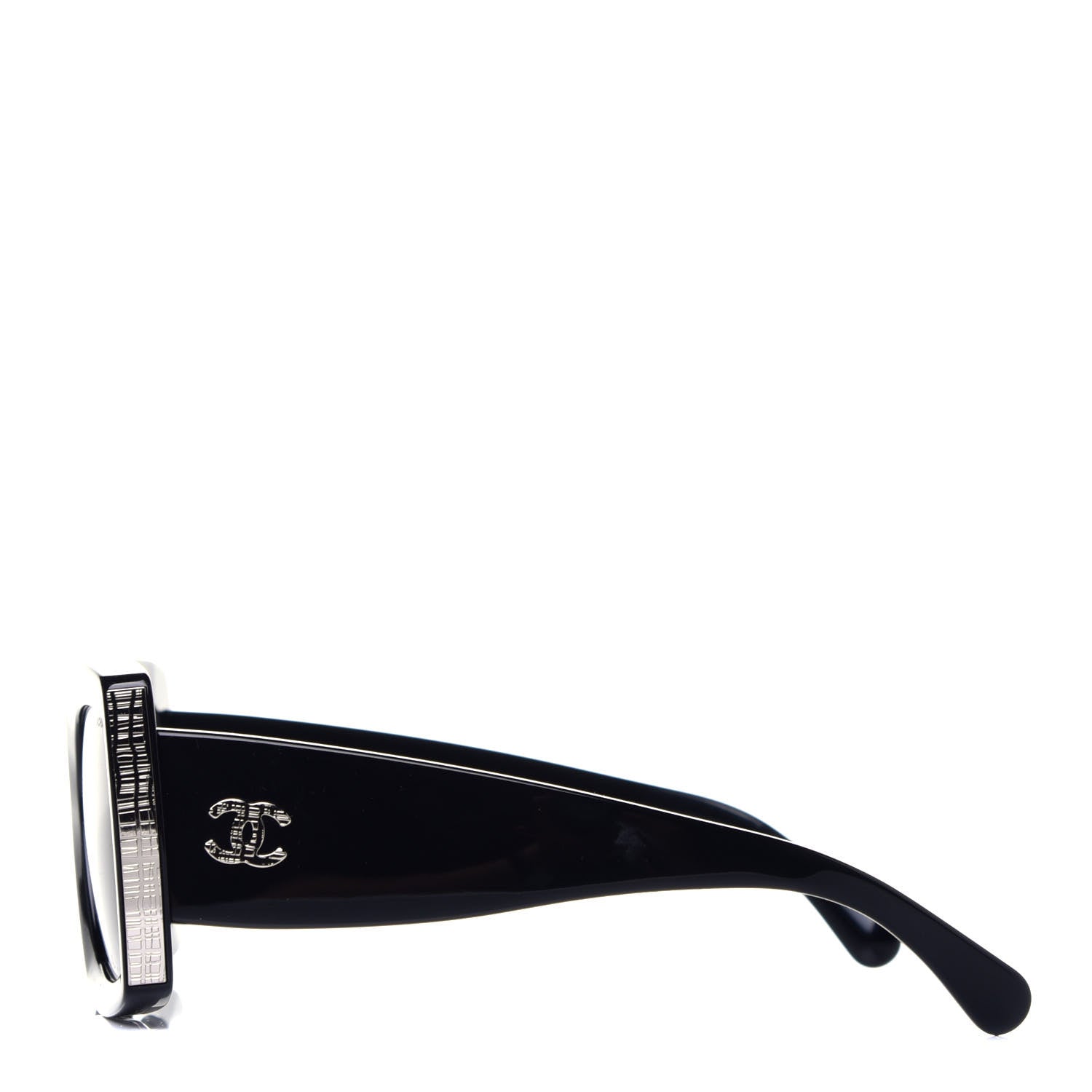 Chanel Acetate Rectangle Sunglasses 5435 Black 3 of 7