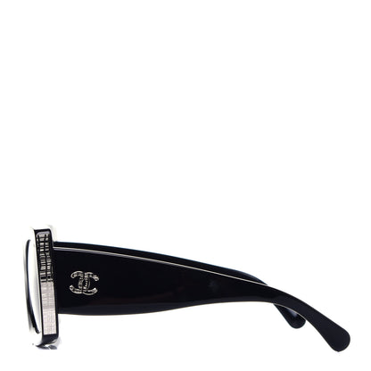 Chanel Acetate Rectangle Sunglasses 5435 Black 3 of 7
