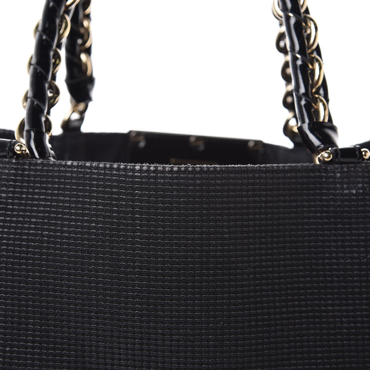 Fendi Canvas Mia Tote Black 16 of 27