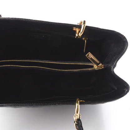 Chanel Caviar Quilted Grand Shopping Tote GST Black 5 of 9