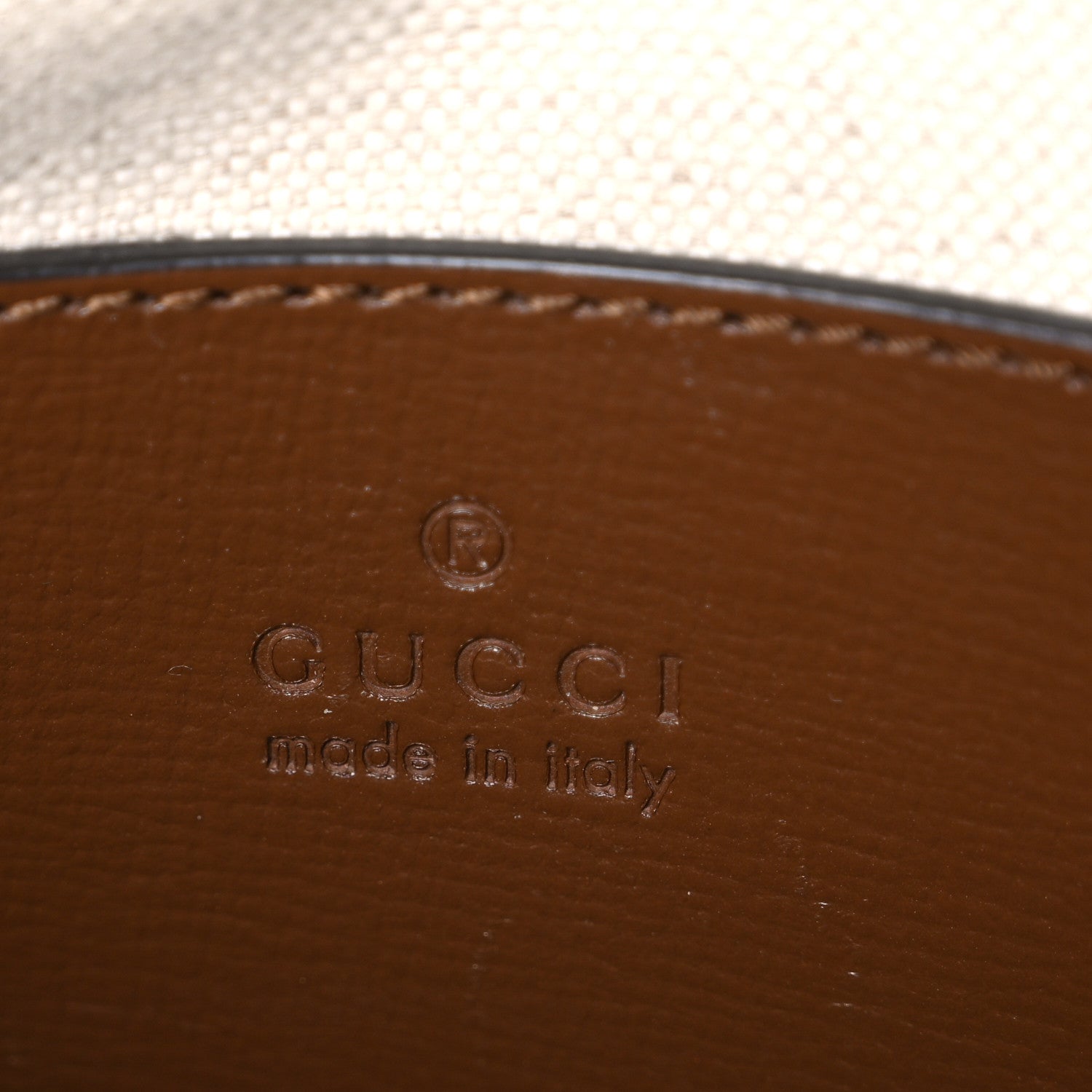 Gucci GG Supreme Monogram Web Mini Horsebit 1955 Shoulder Bag Beige Brown Sugar 6 of 10