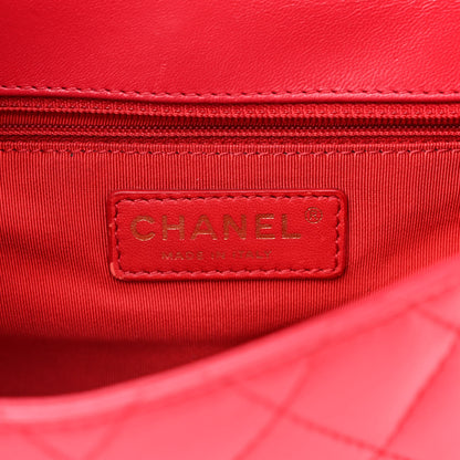 Chanel Lambskin Quilted Mini Mademoiselle Chic Flap Dark Pink 6 of 12