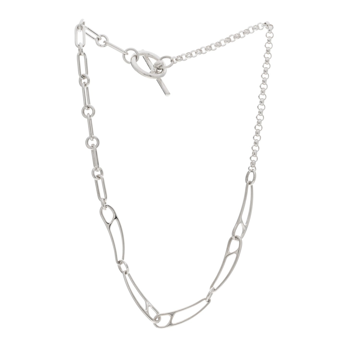 Sterling Silver Chaine d'Ancre Punk Necklace ST