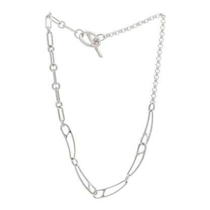 Hermes Sterling Silver Chaine d'Ancre Punk Necklace ST 3 of 4