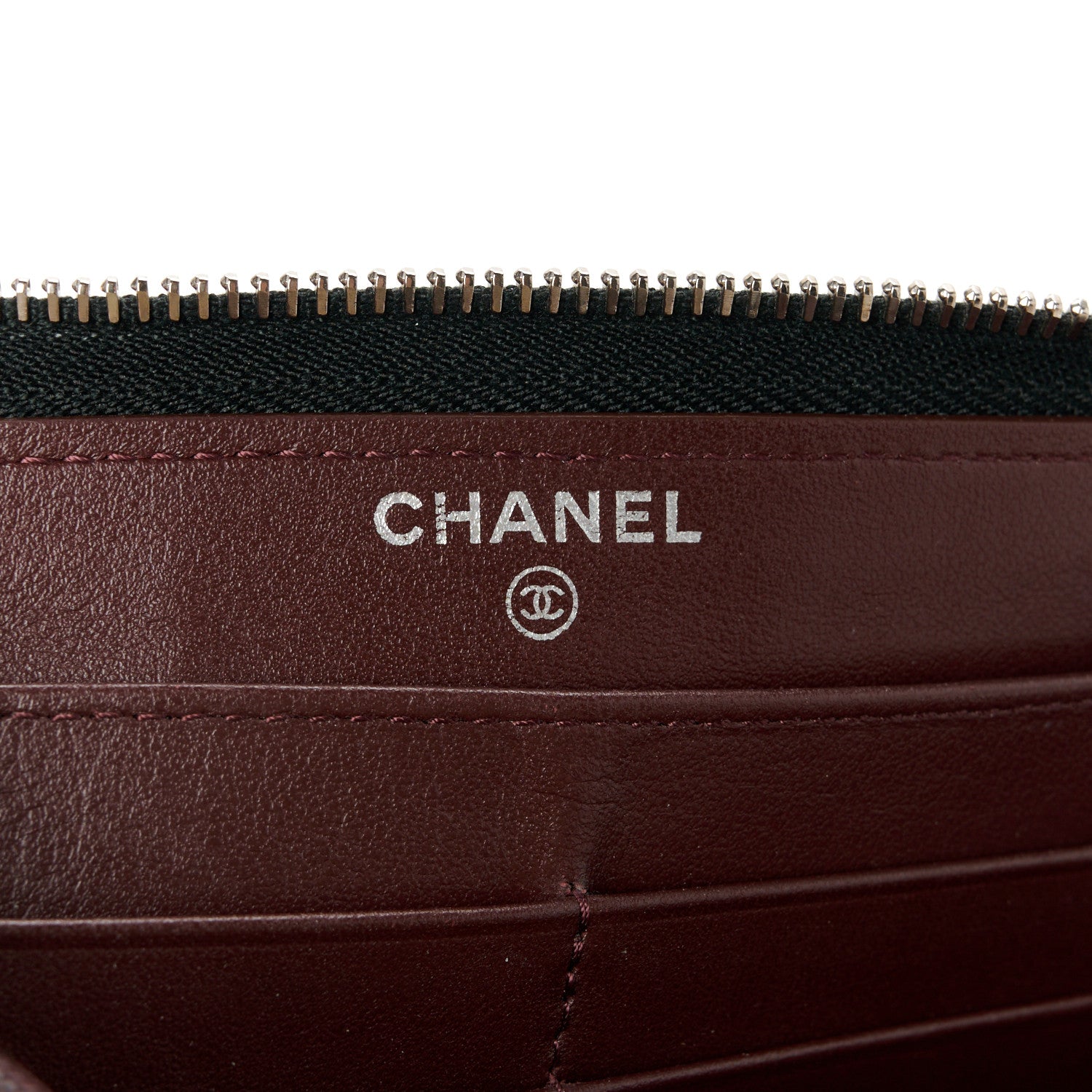 Chanel Caviar Quilted Large Gusset Zip Around Wallet Black 6 of 10