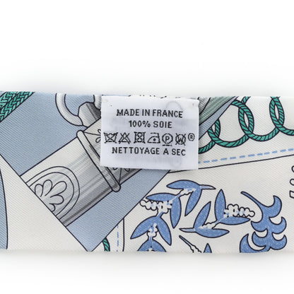 Hermes Silk Cliquetis Twilly Ciel White Menthol 3 of 4