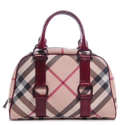 Burberry Supernova Check Bowler Tote Red 1 of 8
