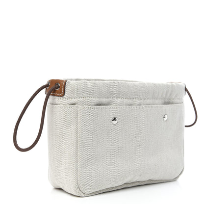 Hermes Canvas Barenia Fourbi 20 PM Pouch Naturel Fauve 3 of 10