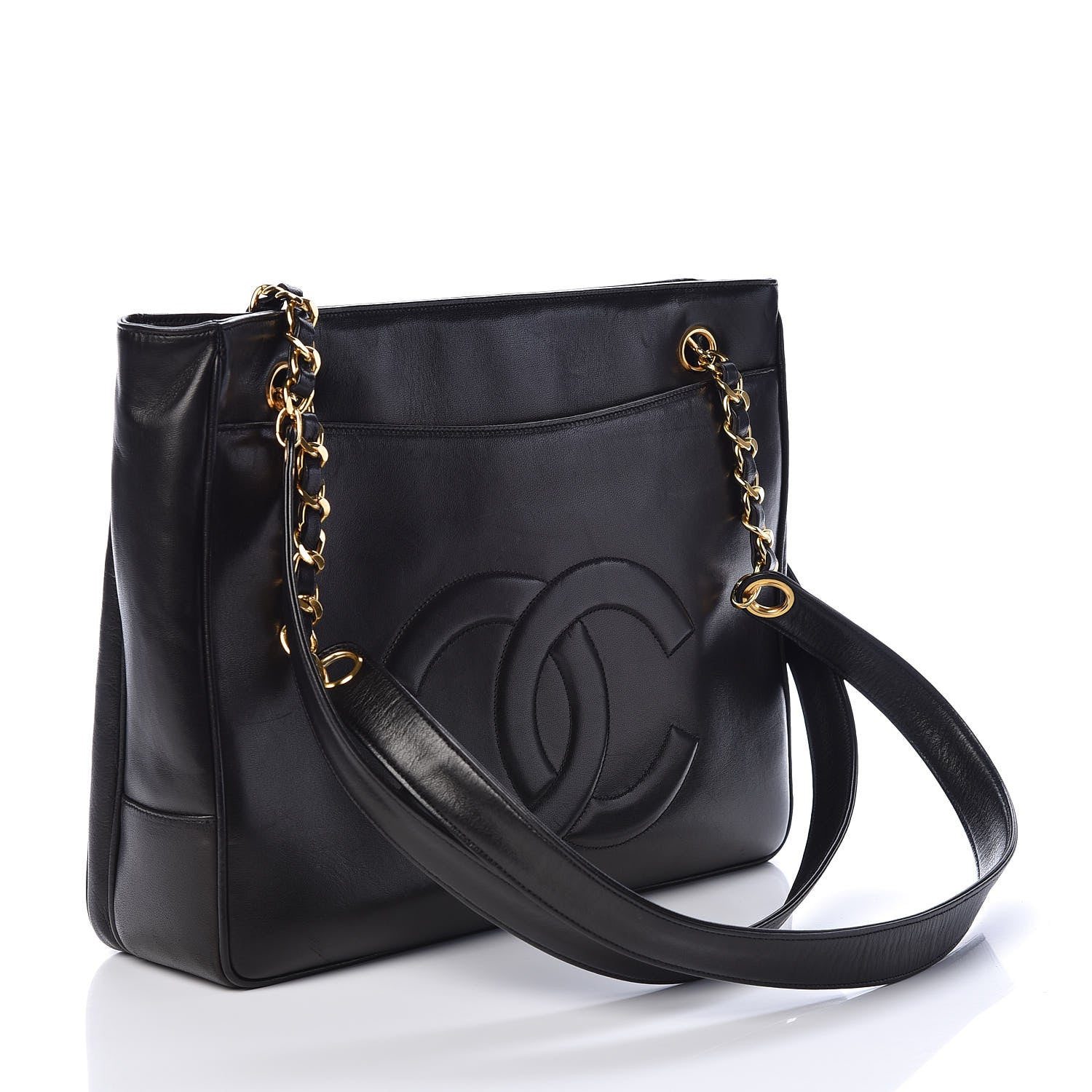 Chanel Lambskin Flap Shoulder Bag Black 3 of 10