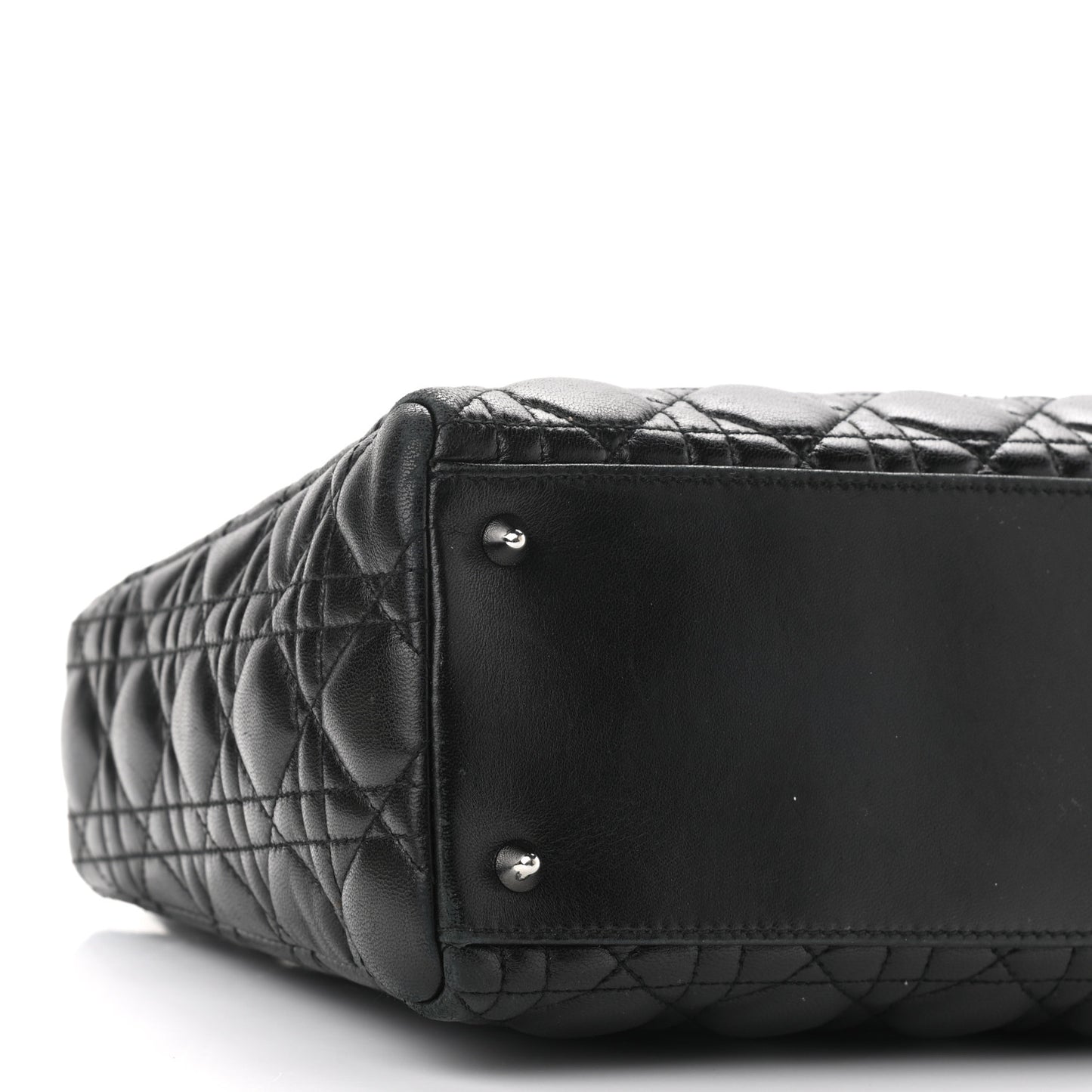 Lambskin Cannage Medium Lady Dior Black