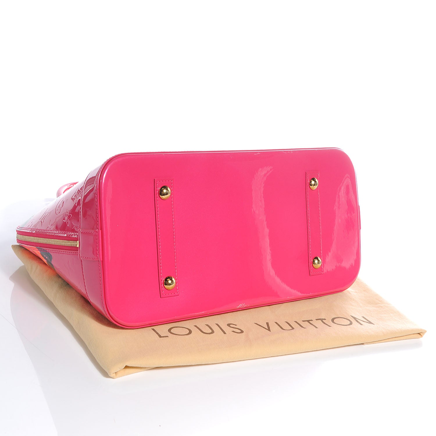 Louis Vuitton Vernis Roses Alma MM Rose Pop 4 of 8
