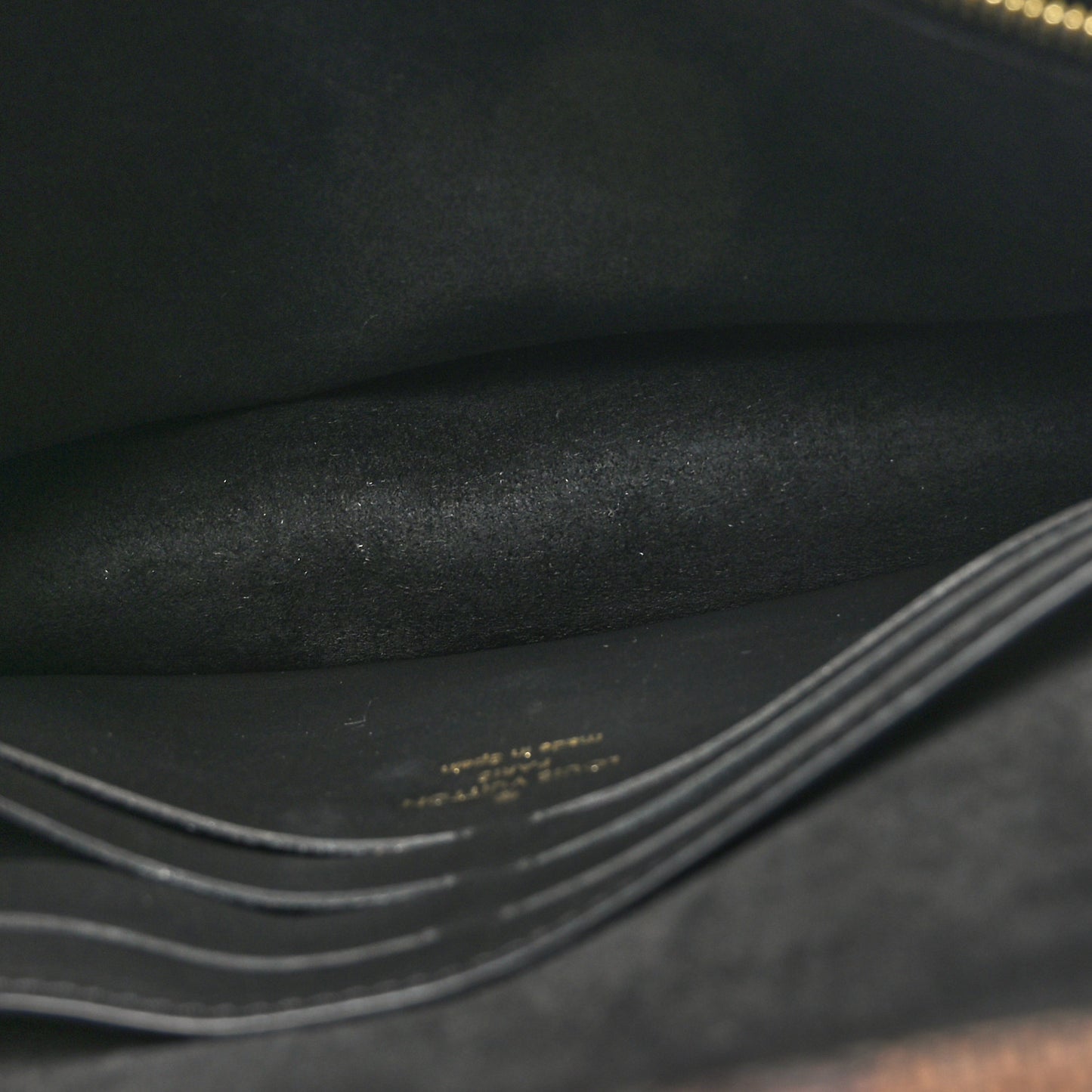 Damier Ebene Vavin Chain Wallet Black