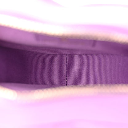 Chanel Lambskin Quilted CC In Love Heart Clutch With Chain Purple 5 of 10