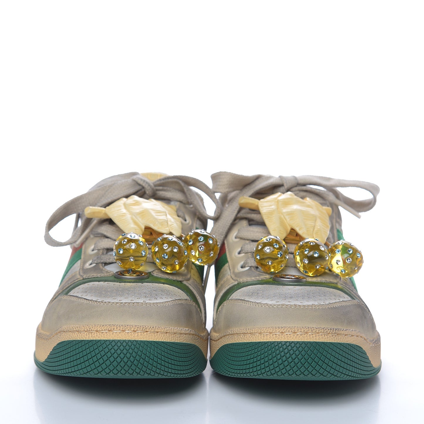 Nubuck Web Cherries Womens Screener Sneakers 39 Dusty Milk White Vintage Green