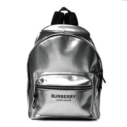 Burberry Coated Canvas Jett Backpack Silver 1 of 9