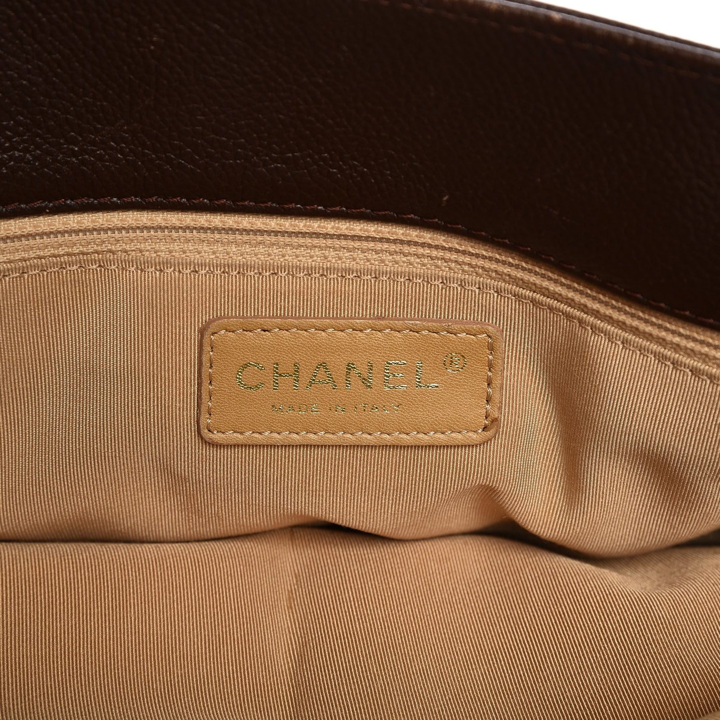 Calfskin Cerf Executive Shopper Tote Brown
