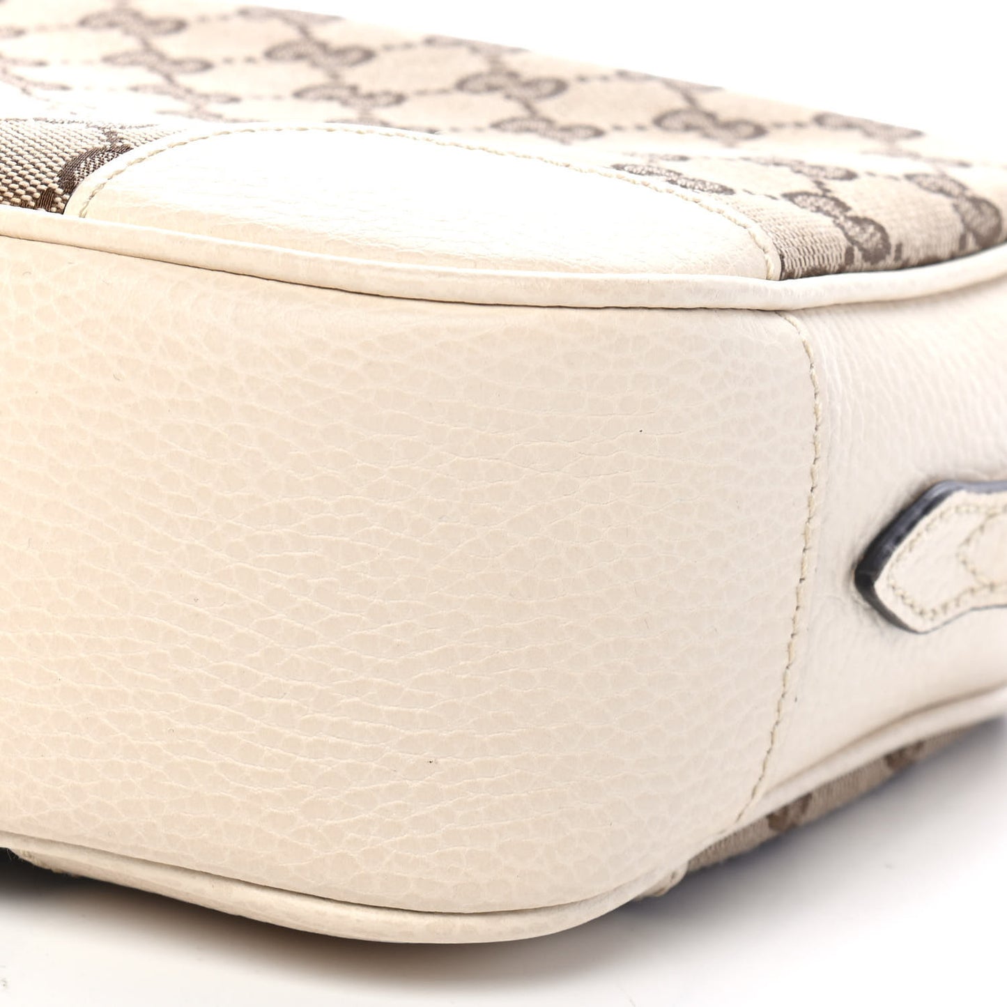 Monogram Dollar Calfskin Mini Bree Messenger Bag Beige Ebony Avoire