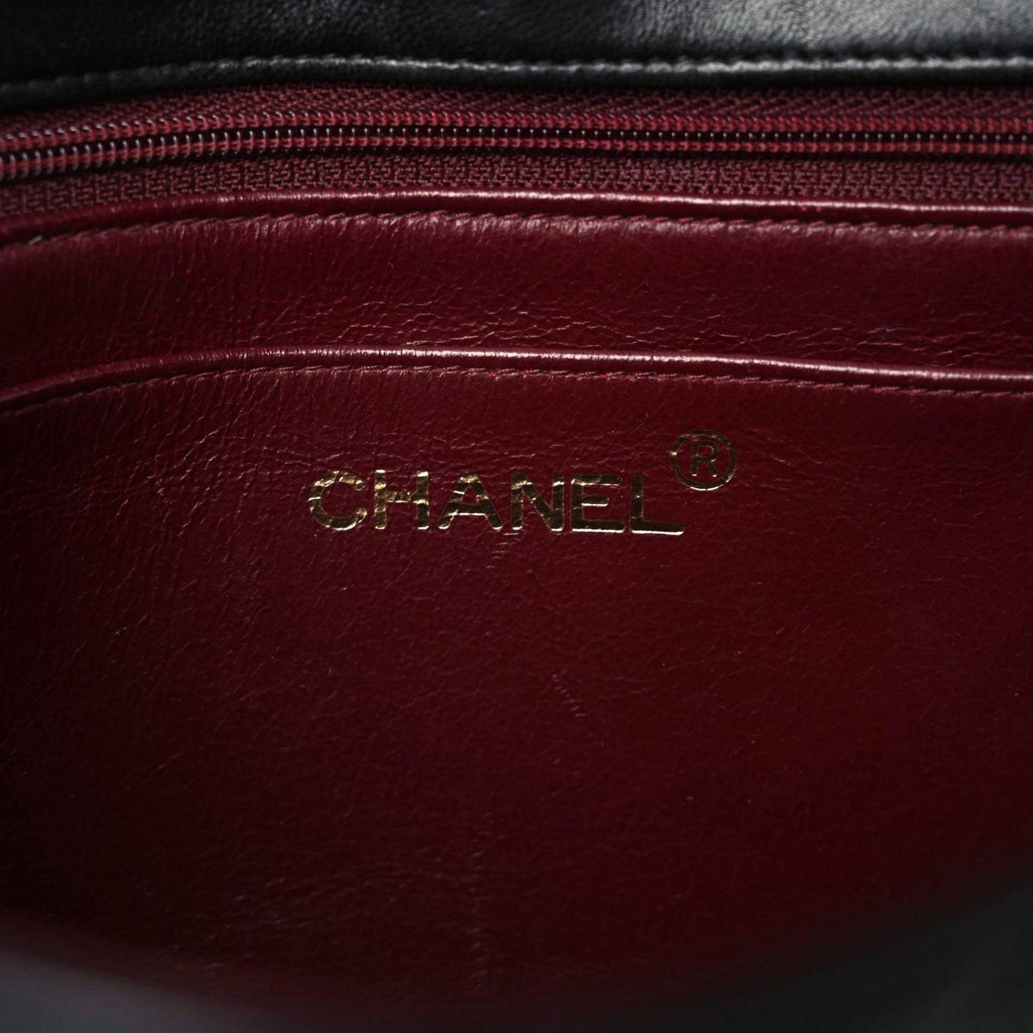 Lambskin Quilted Medium Single Flap Black