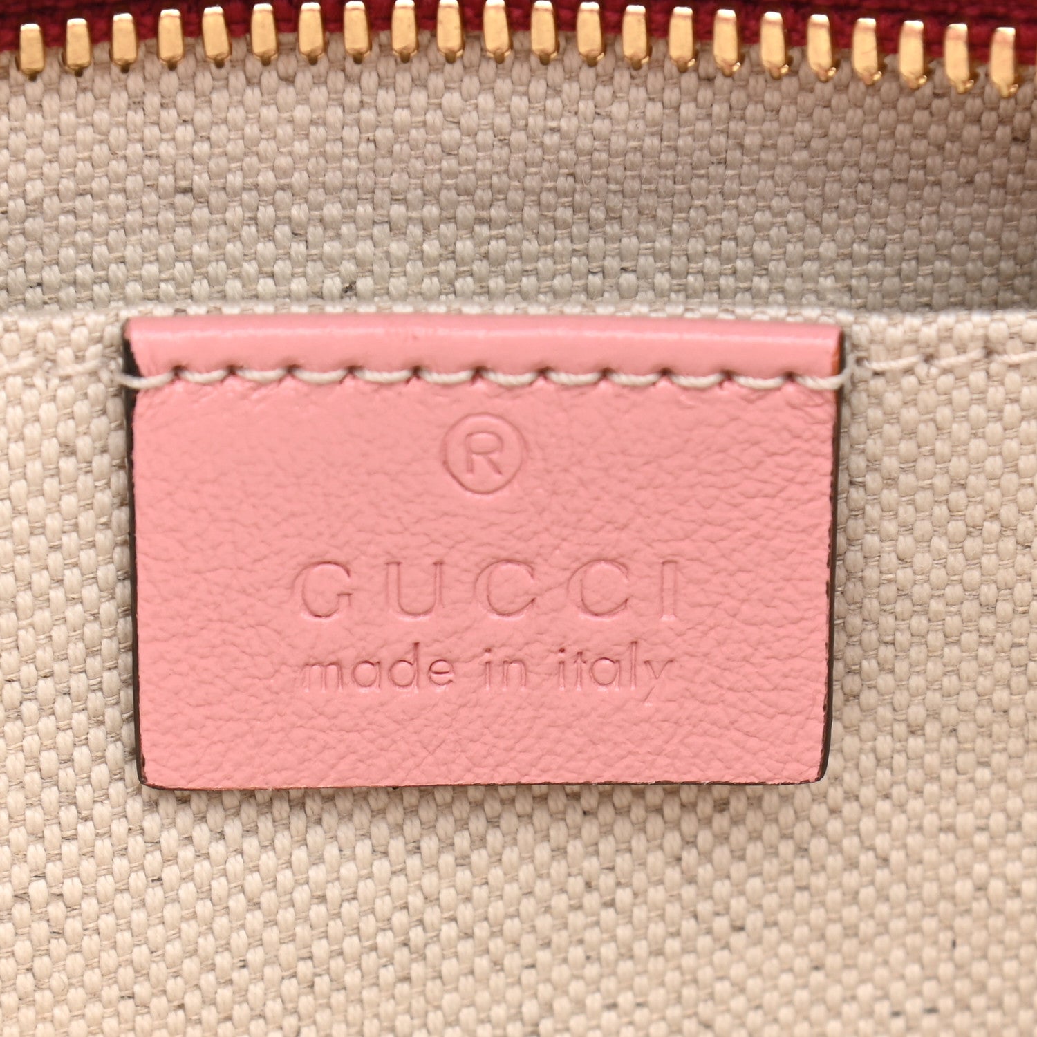 Gucci Azalea Calfskin Enamel Matelasse Diagonal Small Torchon GG Marmont Chain Shoulder Bag New Cherry Red Wild Rose 6 of 10
