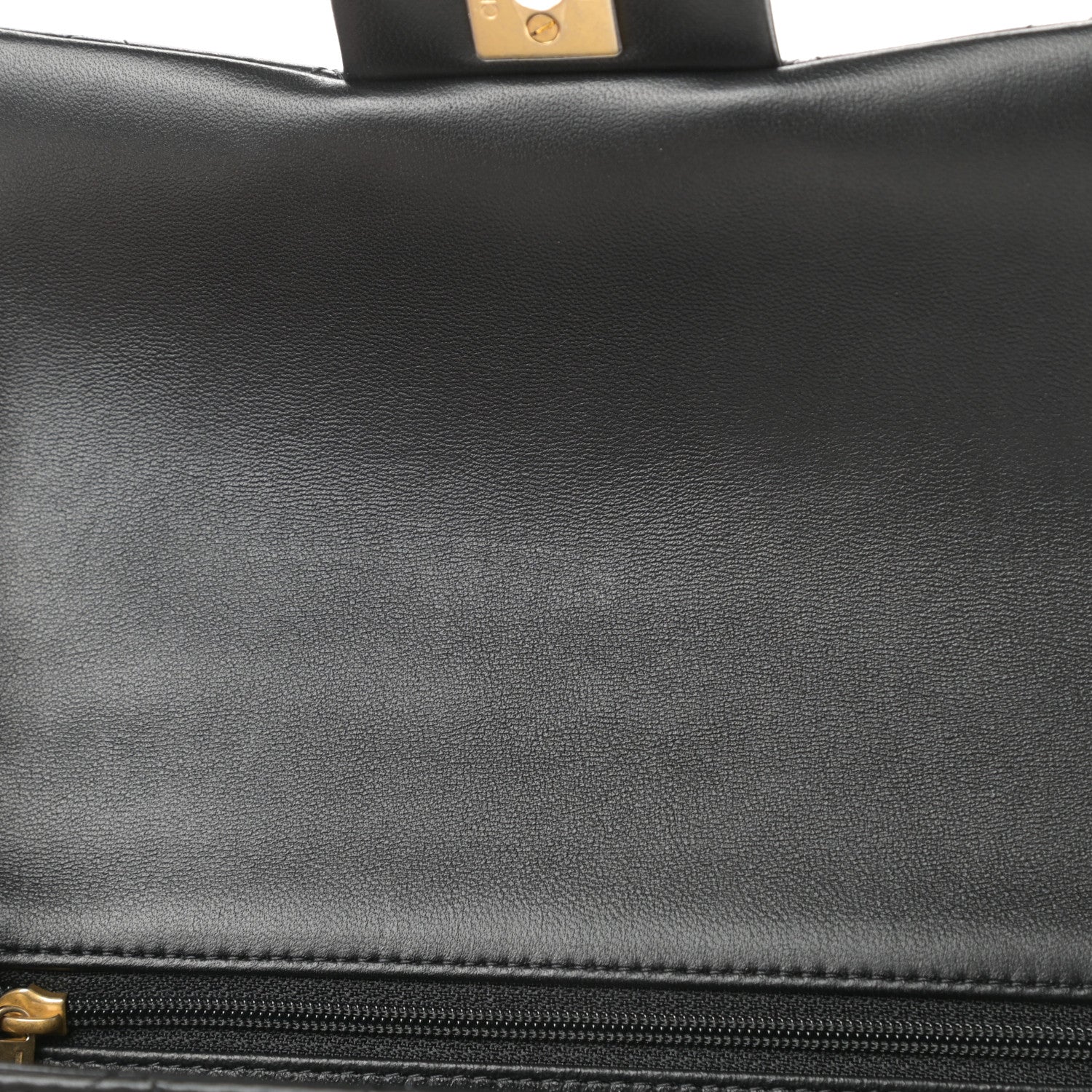Chanel Lambskin Quilted Mini Top Handle Rectangular Flap Black 11 of 12