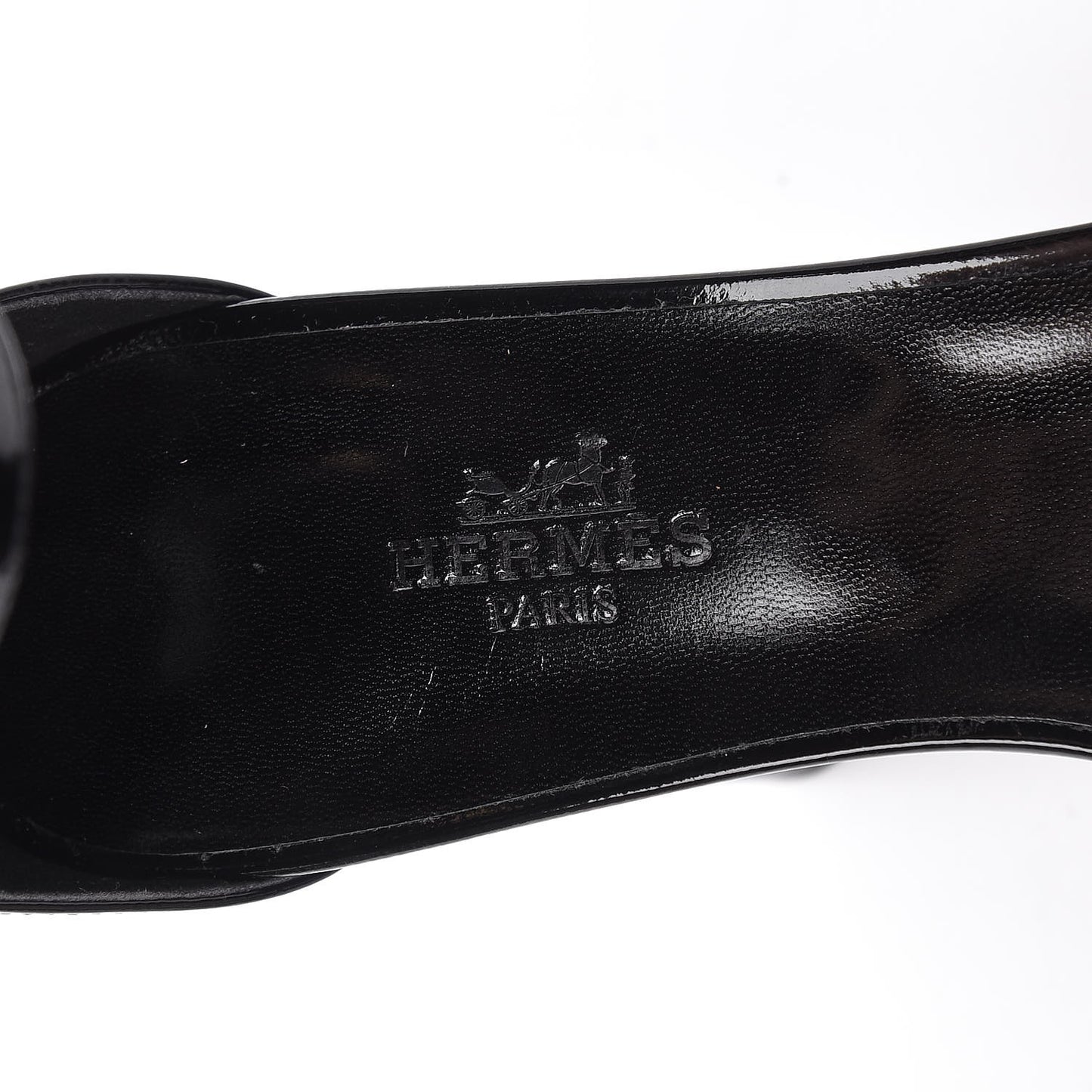 Patent Calfskin Madison 90 Sandals 37.5 Black