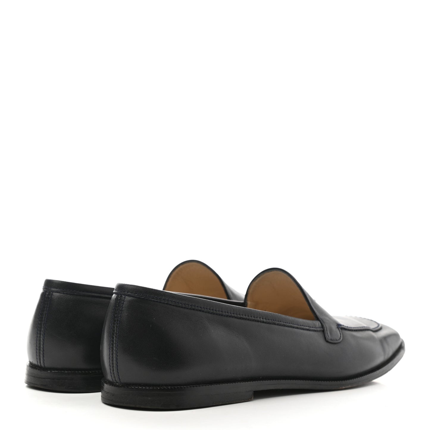 Lambskin CC Loafers 39.5 Navy
