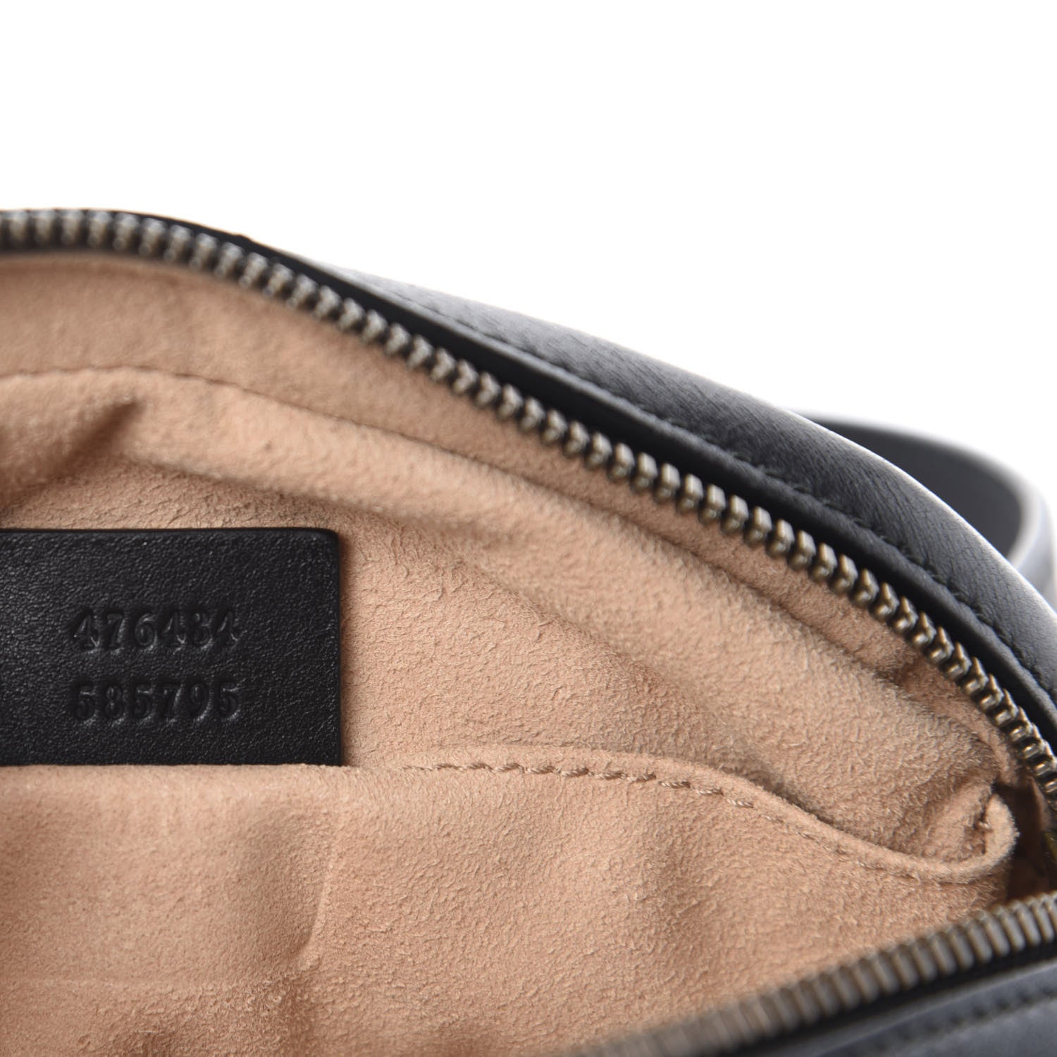Gucci Calfskin Matelasse GG Marmont Belt Bag 95 38 Black 10 of 12