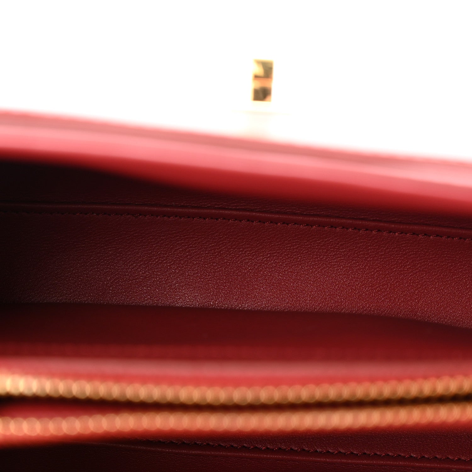 Celine Satinated Calfskin Mini 16 Top Handle Bag Raspberry 5 of 15
