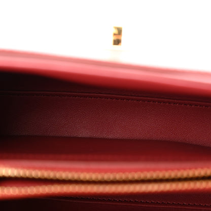 Celine Satinated Calfskin Mini 16 Top Handle Bag Raspberry 5 of 15