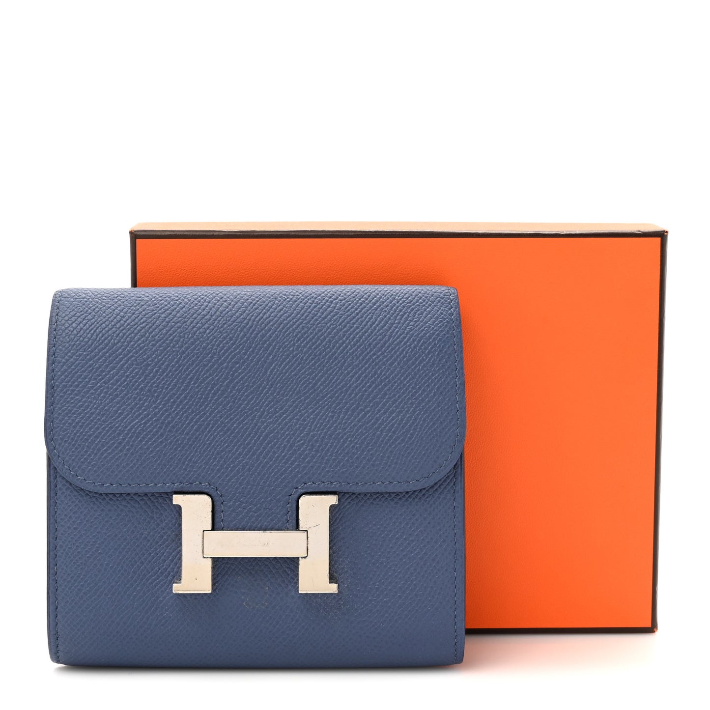 Epsom Verso Constance Short Wallet Bleu Brighton Rouge Pivoine