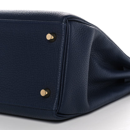Hermes Togo Kelly Retourne 28 Bleu Nuit 9 of 39