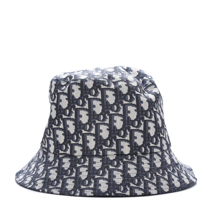 Christian Dior Oblique Reversible Teddy-D Brim Bucket Hat 58 Blue 1 of 11