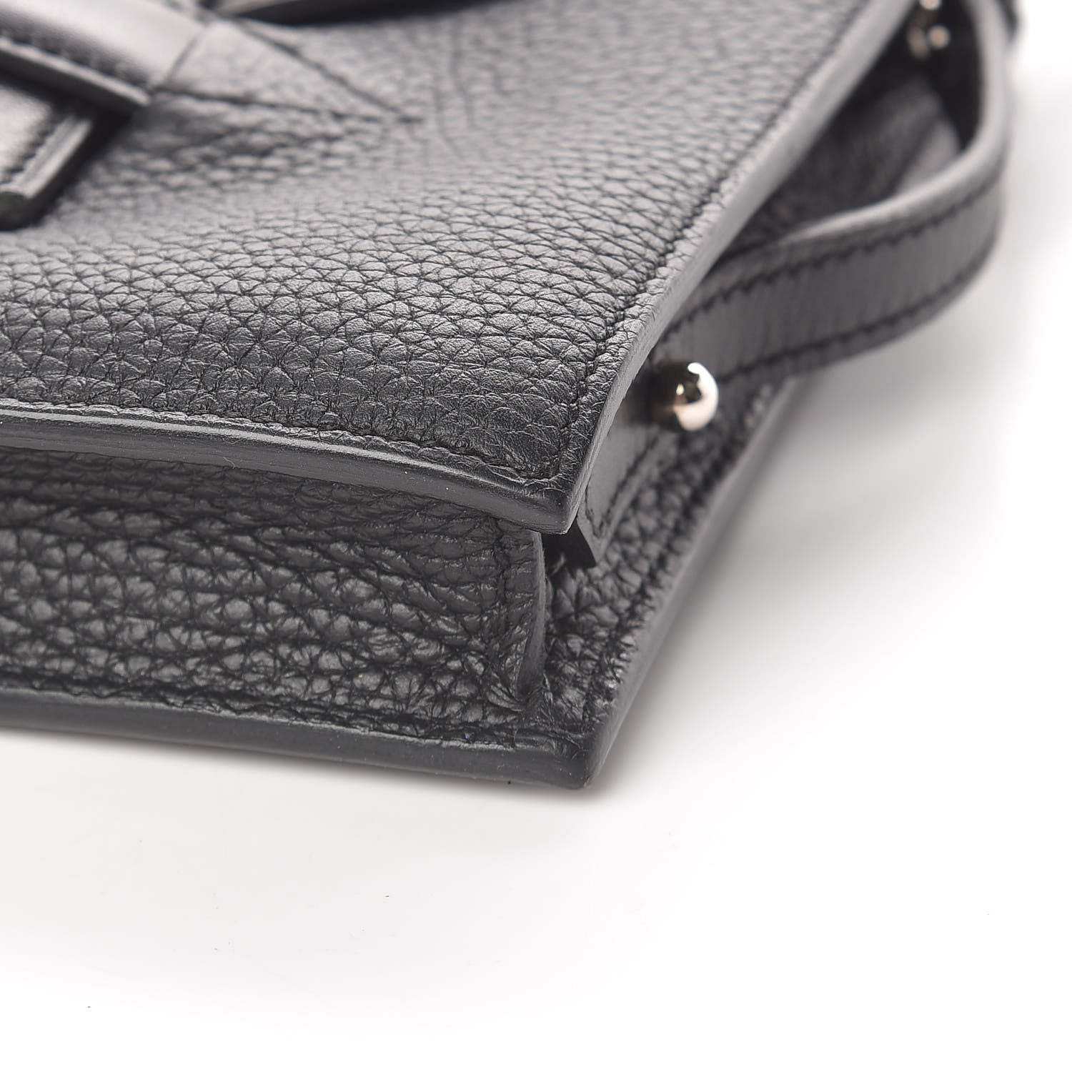 Hermes Box Taurillon Clemence Faco Clutch Black 9 of 15