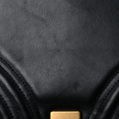 Gucci Calfskin Matelasse Medium GG Marmont Shoulder Bag Black 17 of 21