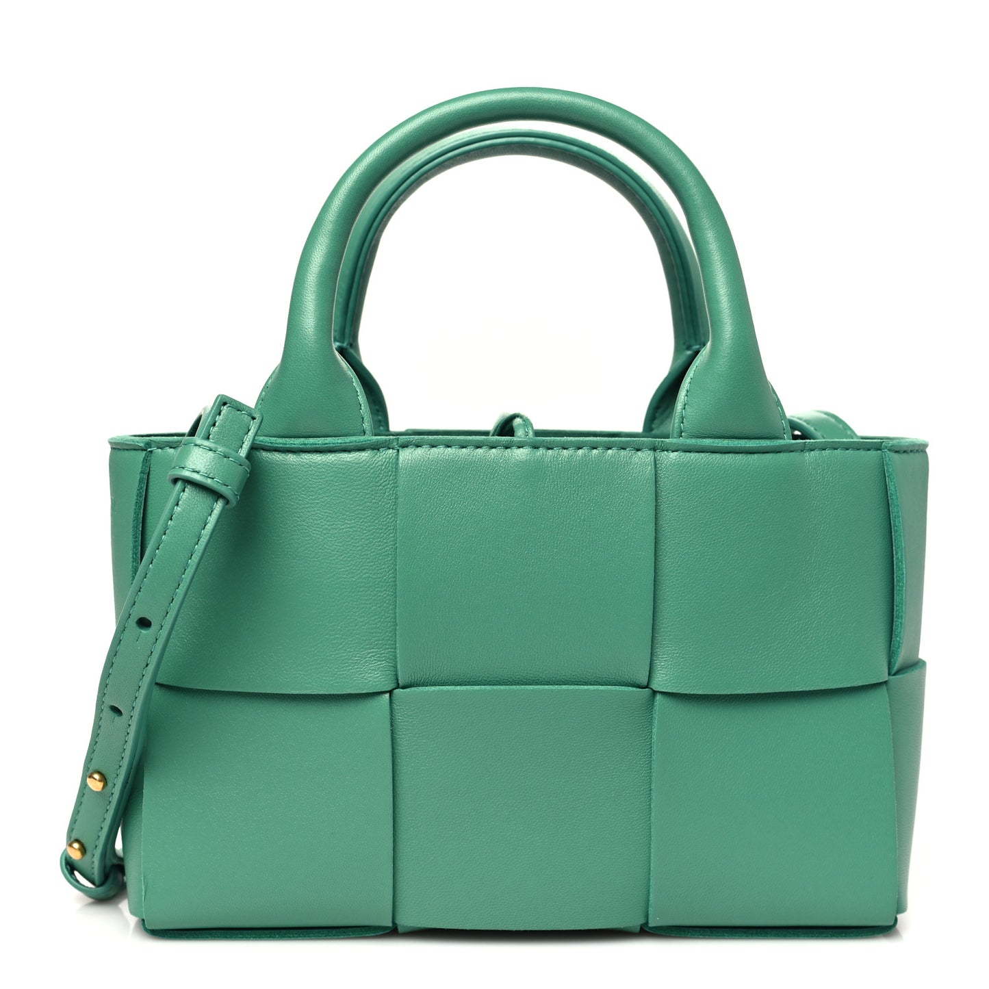 Nappa Maxi Intrecciato Mini Arco Tote Celadon