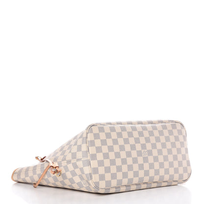 Louis Vuitton Damier Azur Neo Neverfull MM Rose Ballerine 5 of 15