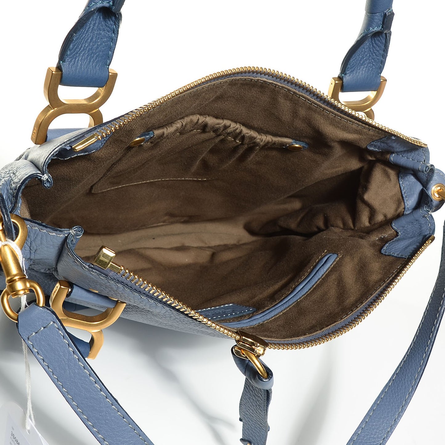Calfskin Medium Marcie Satchel Street Blue