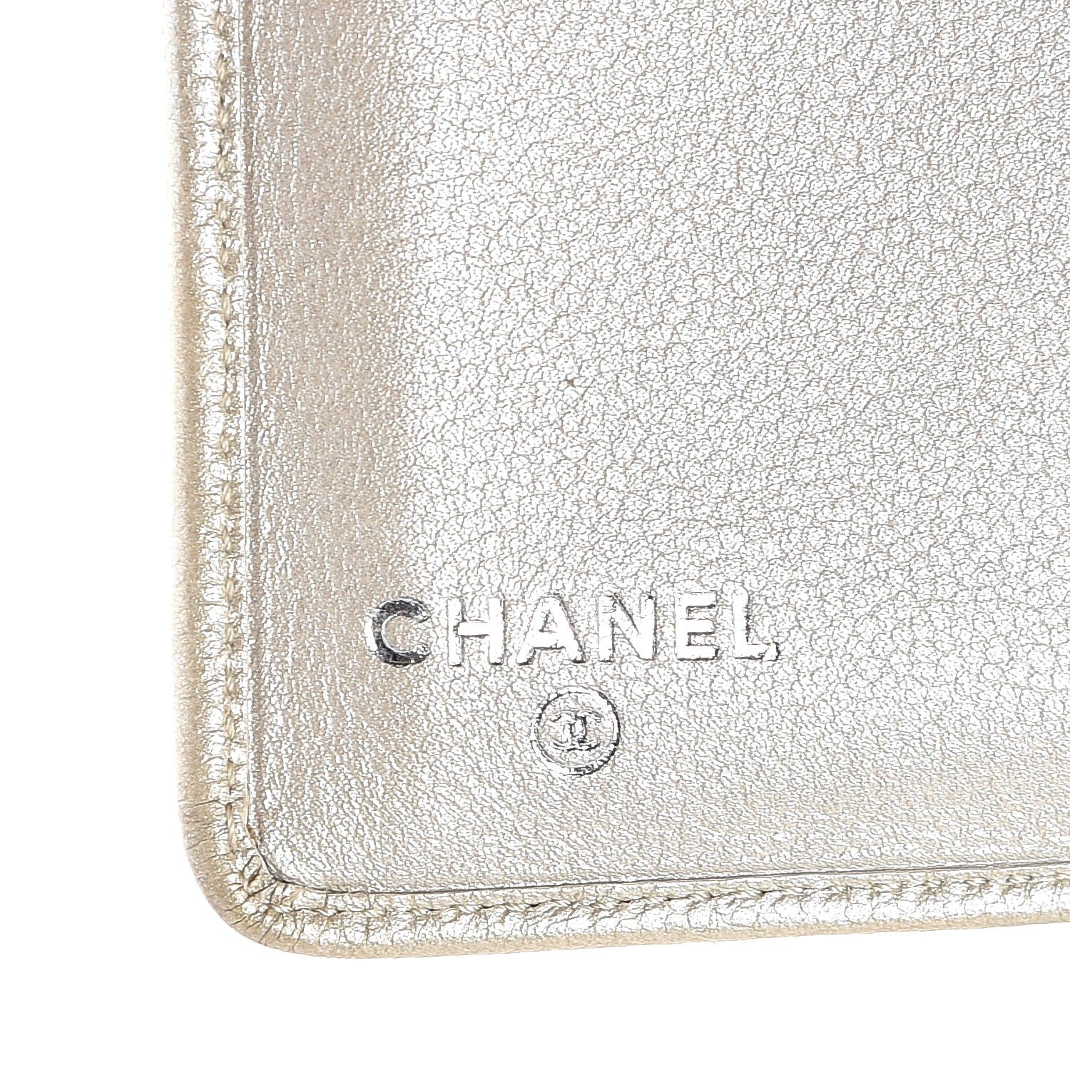 Chanel Caviar Sevruga French Compact Wallet White 7 of 10