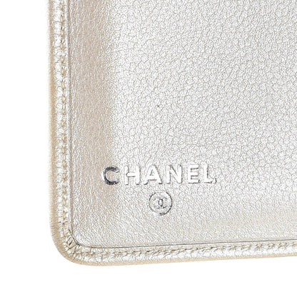 Chanel Caviar Sevruga French Compact Wallet White 7 of 10