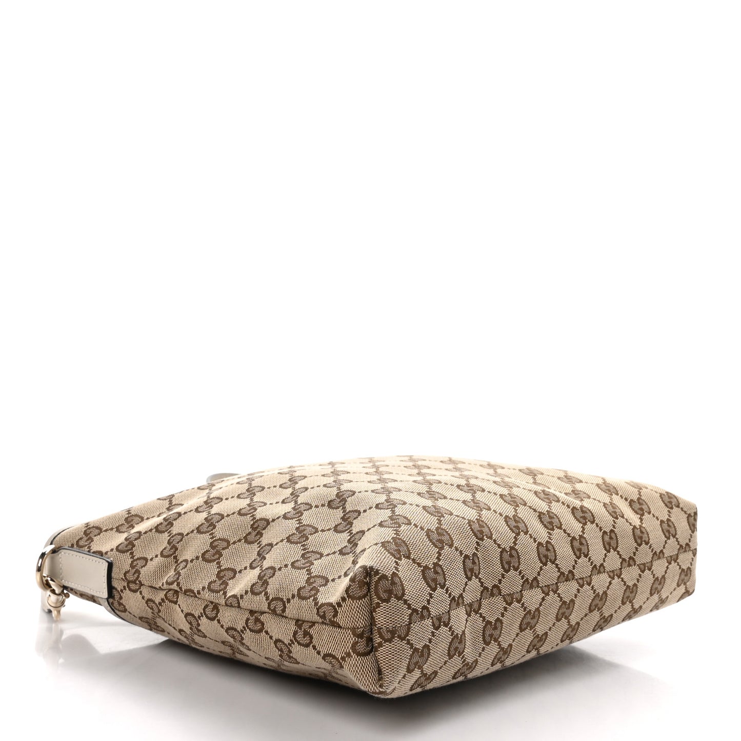Monogram Medium Flat Messenger Bag Off White