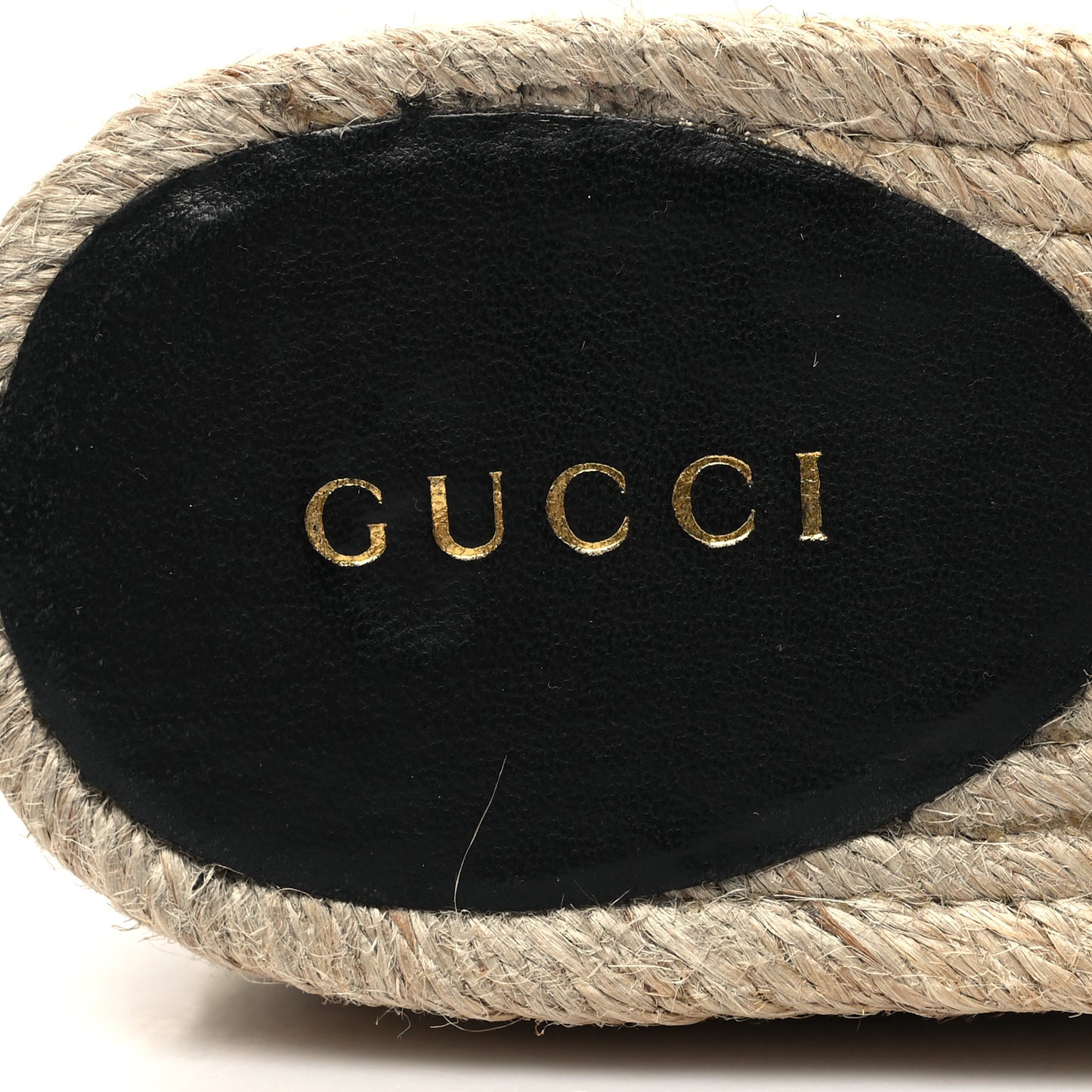 Nappa Matelasse GG Marmont Platform Espadrille Slide Sandals 37 Black