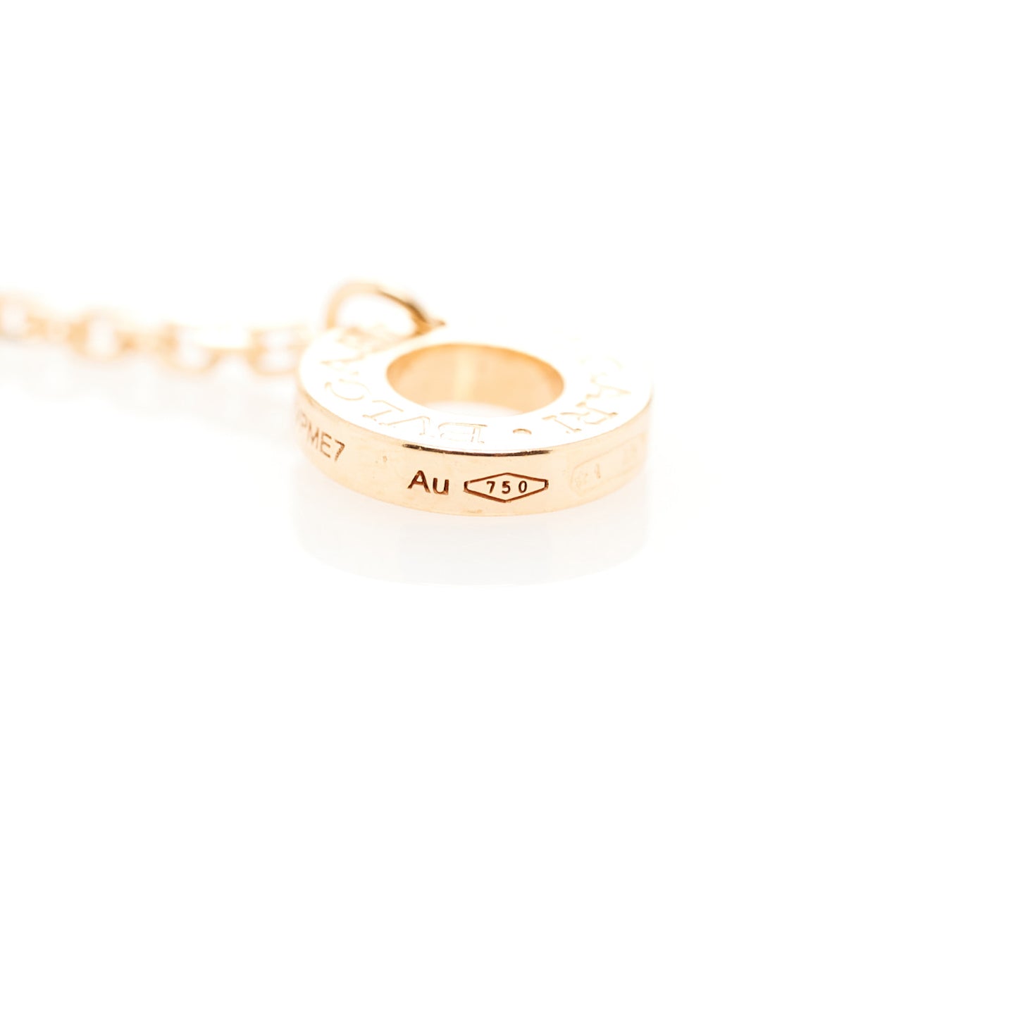 18K Rose Gold Diamond Mother of Pearl Small Divas' Dream Pendant Necklace