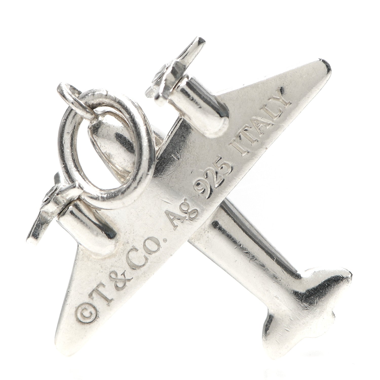 Tiffany Sterling Silver Airplane Charm 3 of 3