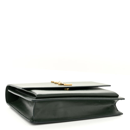 Saint Laurent Calfskin Medium Monogram Sunset Dark Green 4 of 10