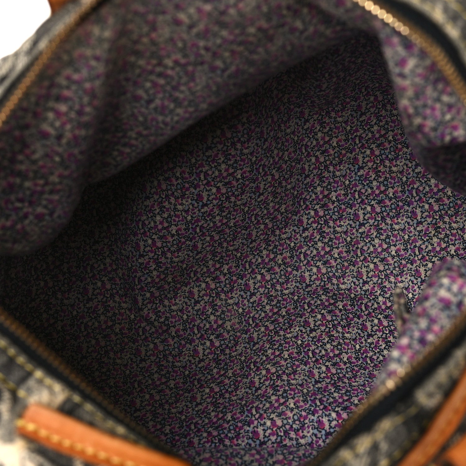 Louis Vuitton Denim Patchwork Speedy 30 Grey 4 of 8