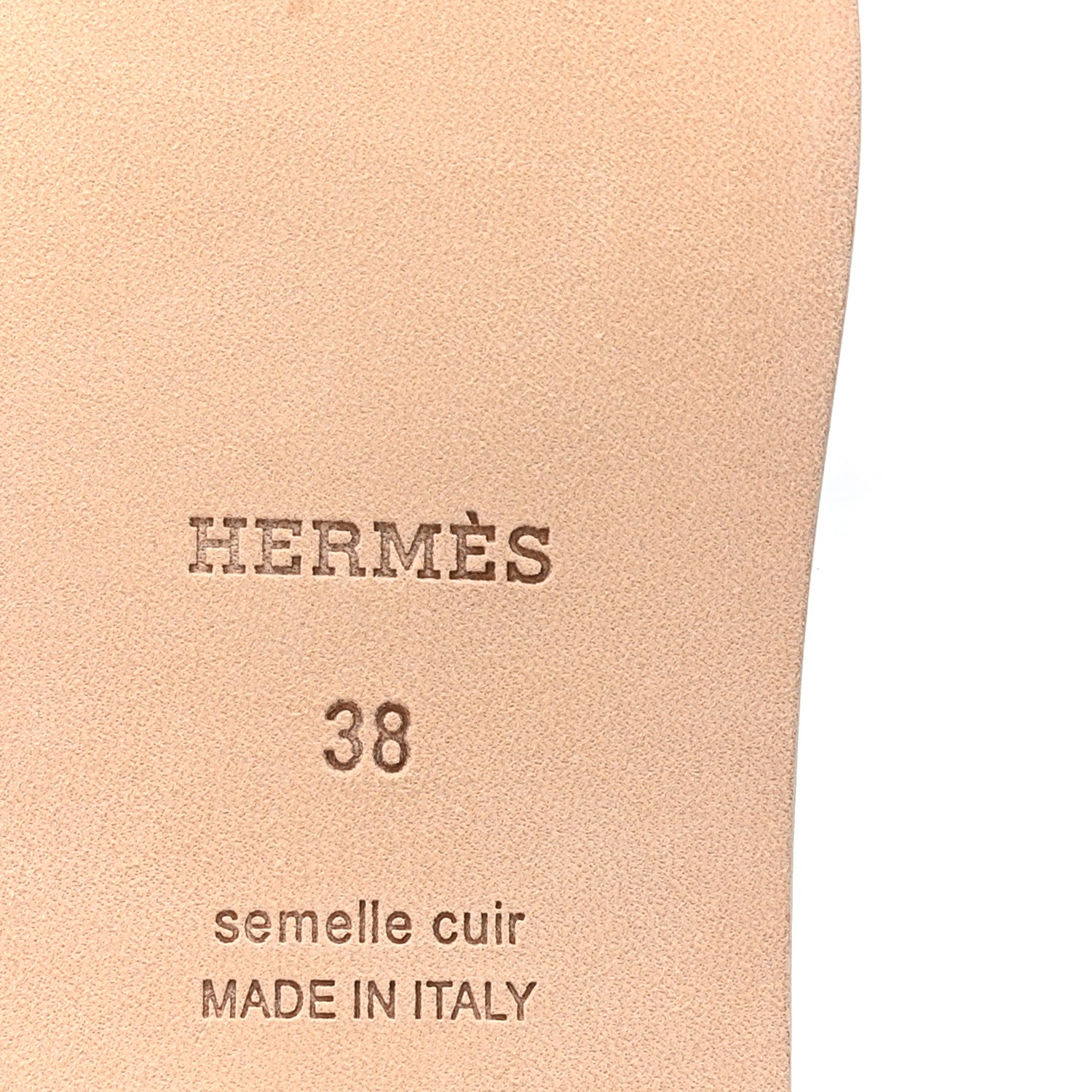 Hermes Epsom Oran Sandals 38 Bleu Littoral 7 of 9